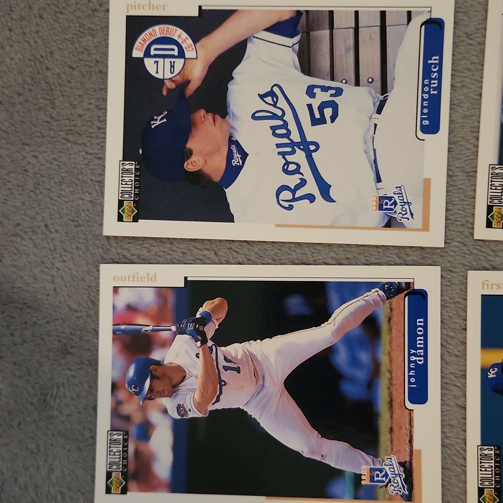 Vintage 1998 Upper Deck Royals Baseball Trading Cards - Picture 2 of 16